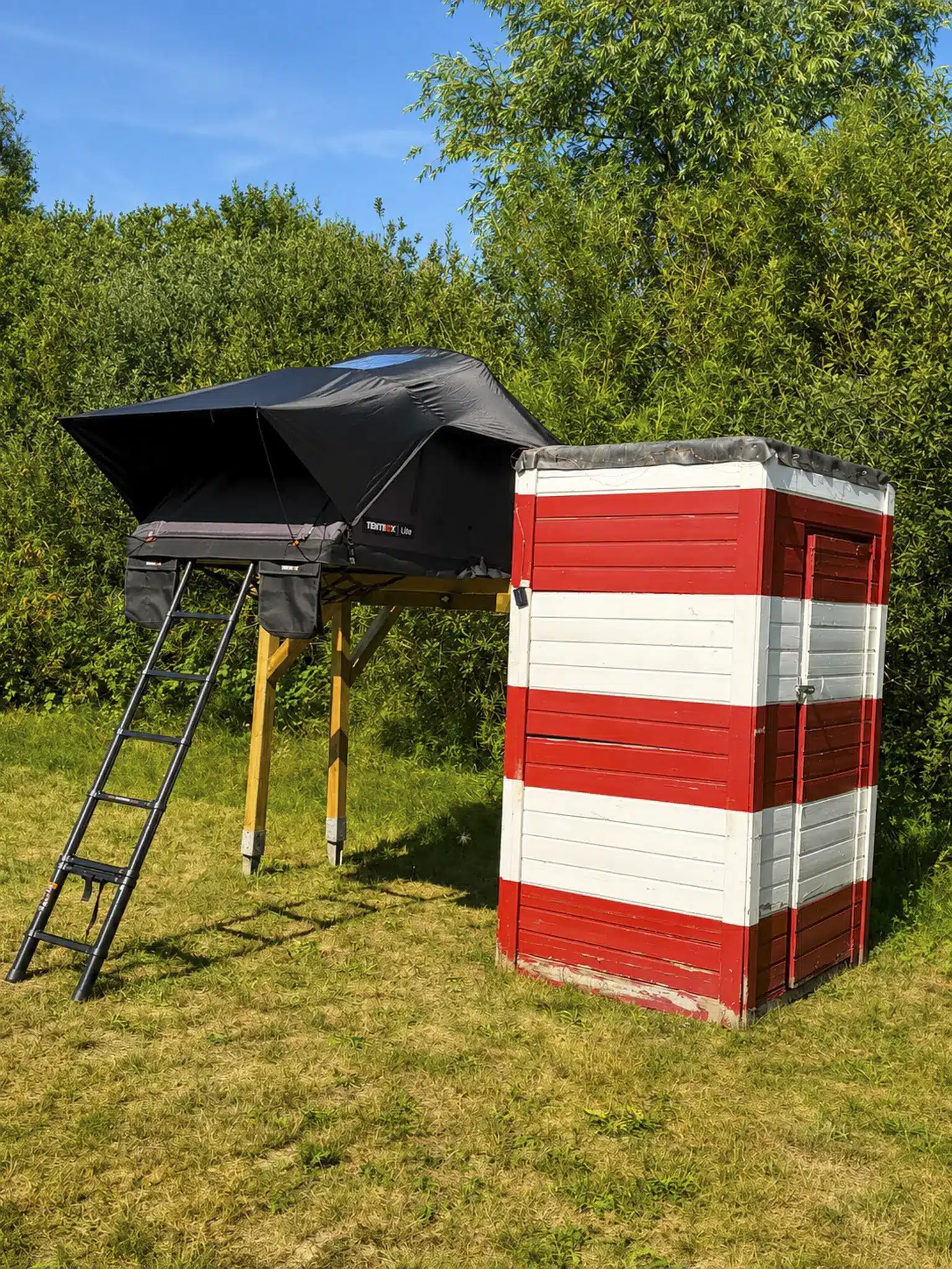 dachzelt dorf sandstedt leuchtturm unterkunft tentbox dachzelt