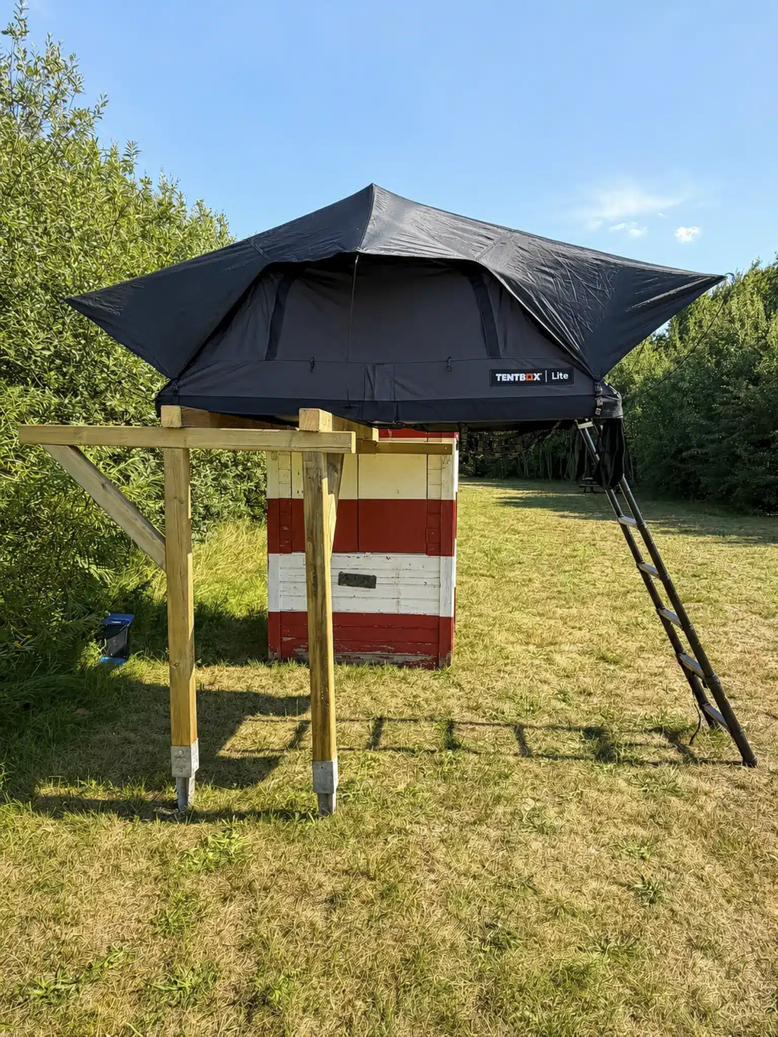 dachzelt dorf sandstedt leuchtturm unterkunft tentbox dachzelt