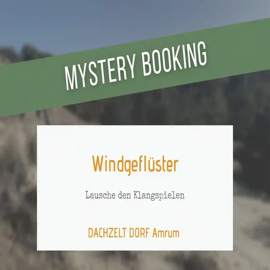 DACHZELT DORF Amrum Windgeflüster Mystery Booking