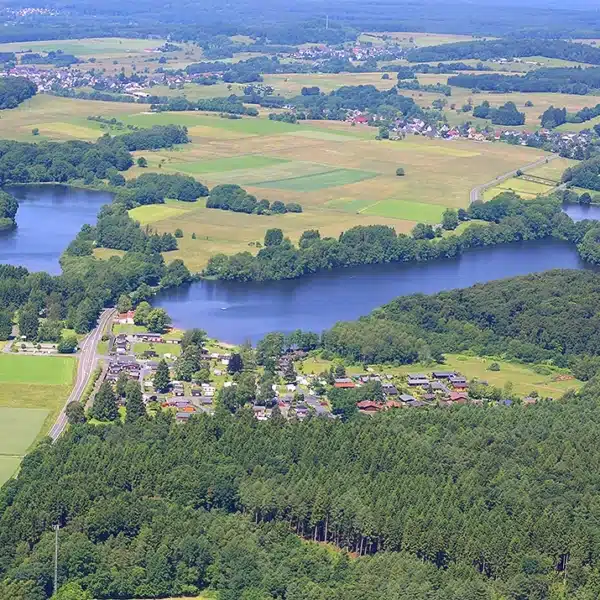 dachzelt dorf freilingen luftaufnahme