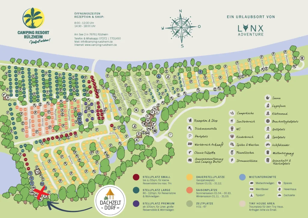 Lageplan des Campinresort Rülzheim
