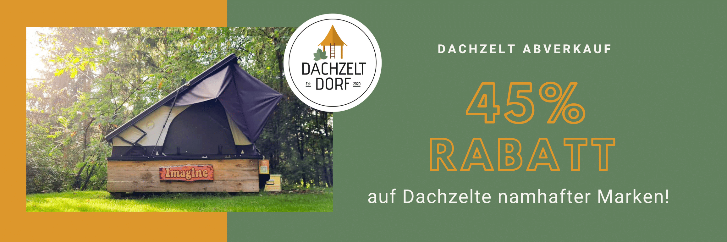 45% Rabatt im Dachzelt Abverkauf