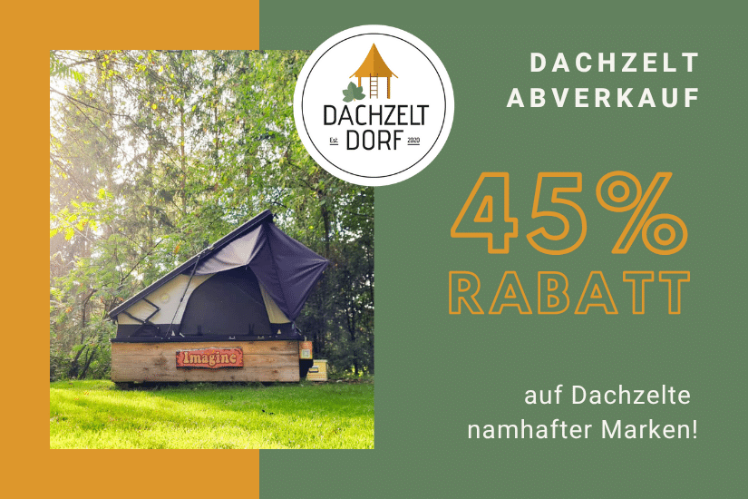 45% Rabatt im Dachzelt Abverkauf