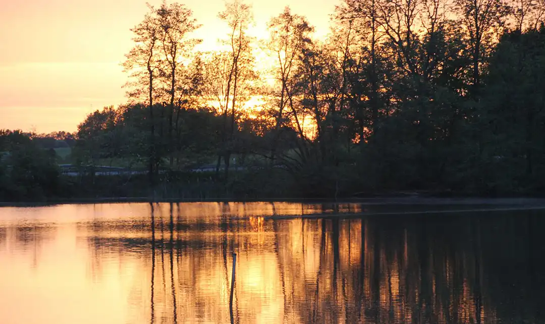 geheimtipp urlaub zu zweit postweiher weser sonnenuntergang