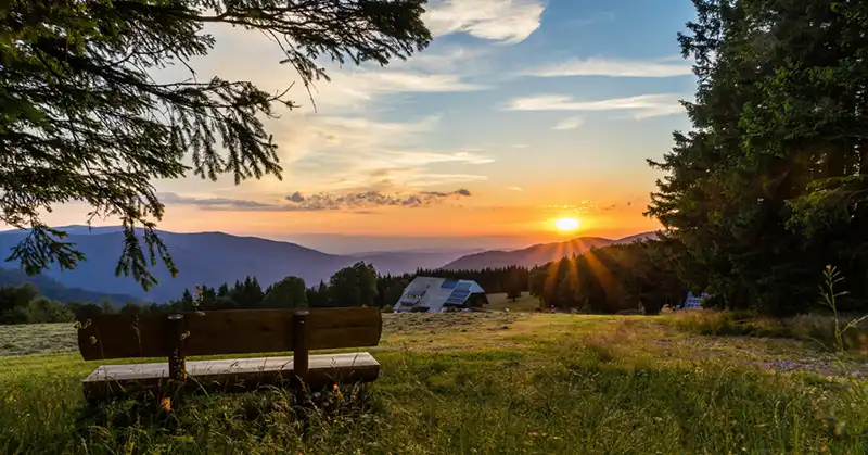 dachzelt dorf futwangen sonnenuntergang geheimtipp urlaub zu zweit schwarzwald